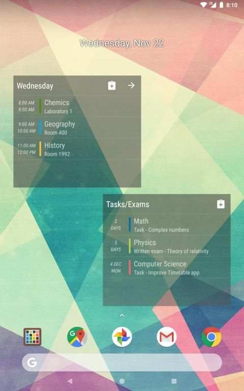 Timetable स्क्रीनशॉट 1