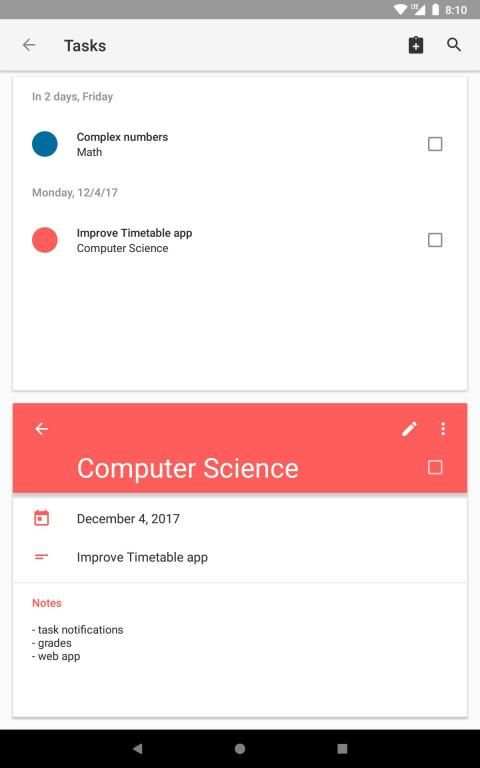 Timetable screenshot 6