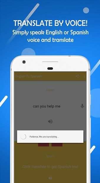 English-Spanish , Spanish-English Translator screenshot 2