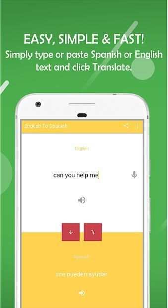 English-Spanish , Spanish-English Translator screenshot 1