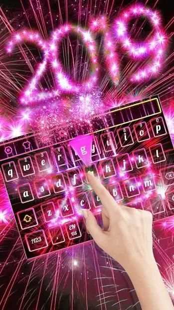 Happy New Year 2019 Keyboard screenshot 1