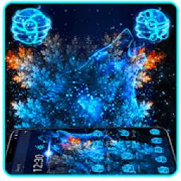 Blue Black Wolf Theme 1.1.4