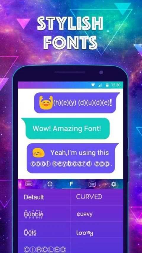 Color Keyboard Galaxy Theme screenshot 3