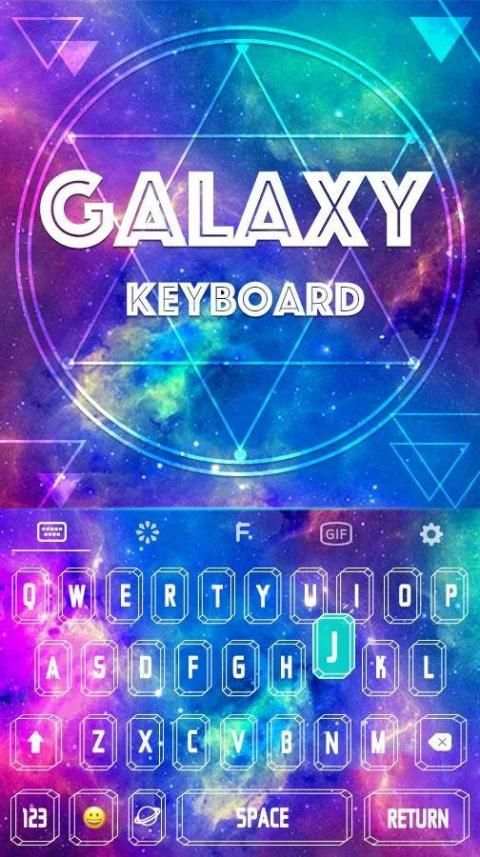 Color Keyboard Galaxy Theme screenshot 5