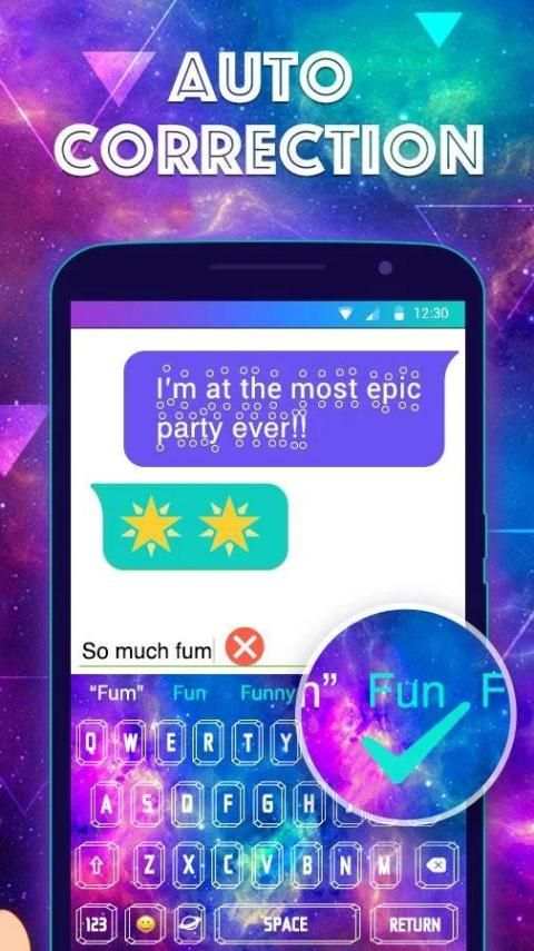 Color Keyboard Galaxy Theme screenshot 1