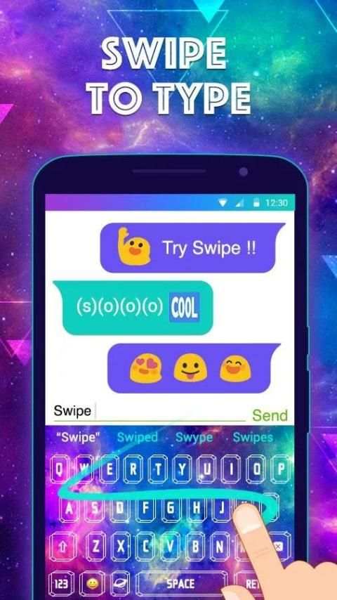 Color Keyboard Galaxy Theme screenshot 2