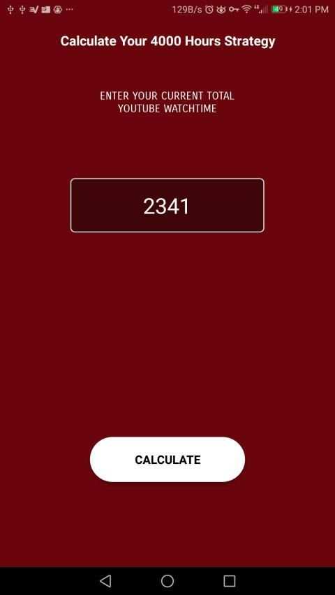 4000 Watch Hours Strategy Calculator screenshot 4