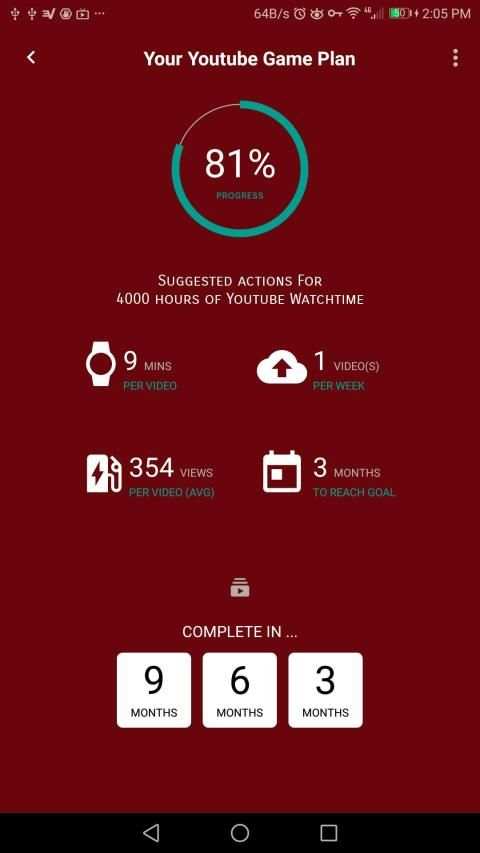 4000 Watch Hours Strategy Calculator screenshot 1