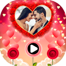 Heart Flower Magical Video Maker With Music आइकन