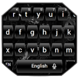 ikon Dark Black Metal Keyboard Theme