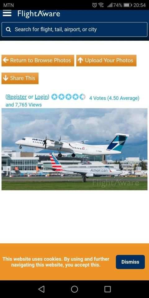 FlightAware screenshot 1