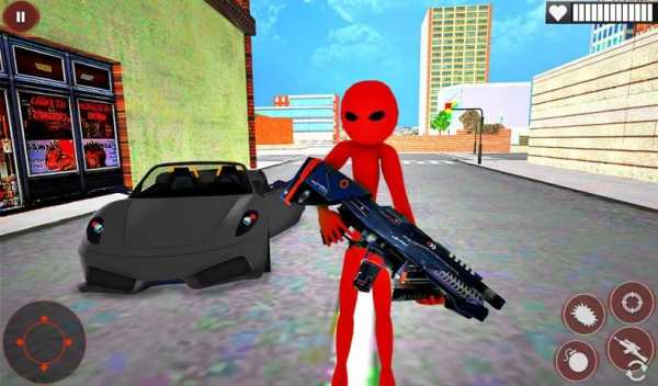 Stickman Monster Rope Hero: City Crime Simulator स्क्रीनशॉट 3