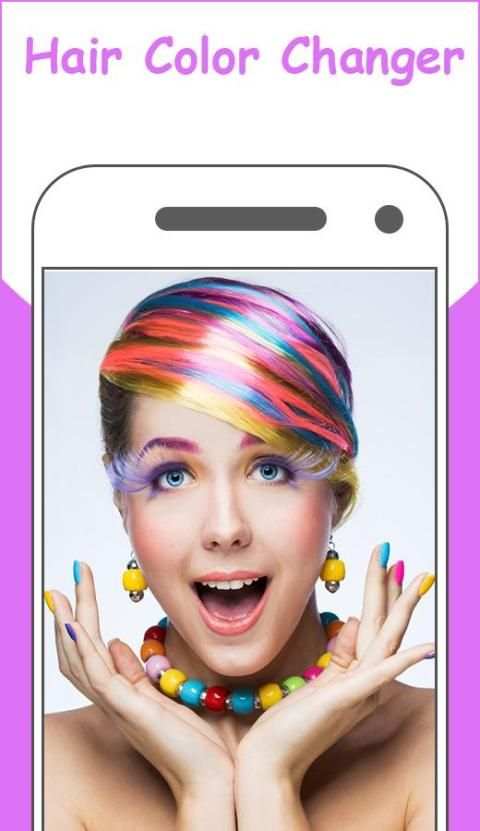 Hair Color Changer Camera Photo screenshot 2