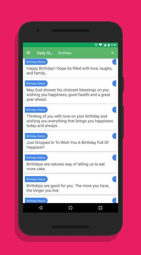 Best Daily Status & Quotes - Status For WhatsApp स्क्रीनशॉट 5