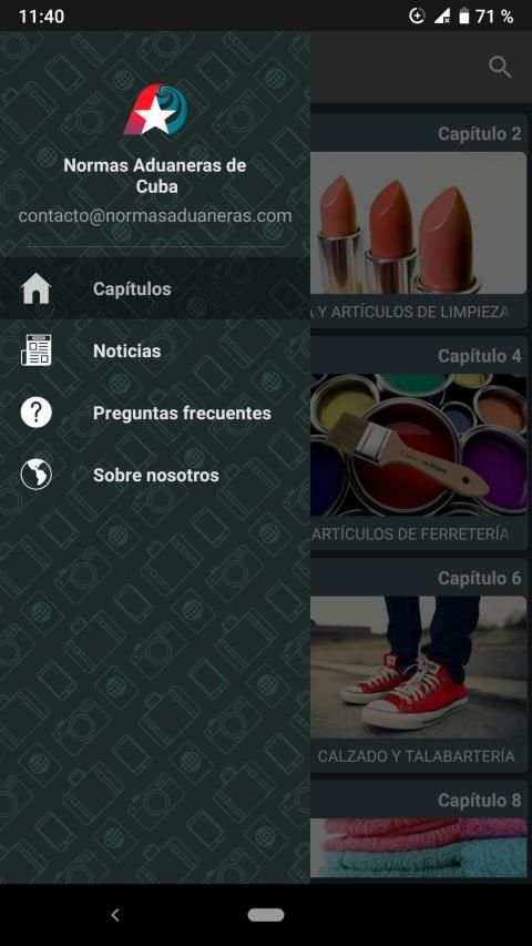 Normas Aduaneras de Cuba screenshot 14