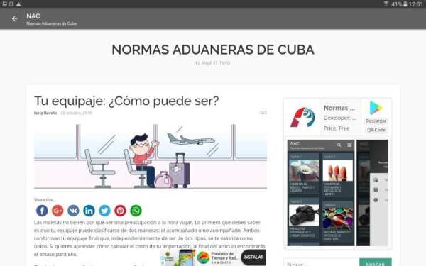 Normas Aduaneras de Cuba screenshot 1