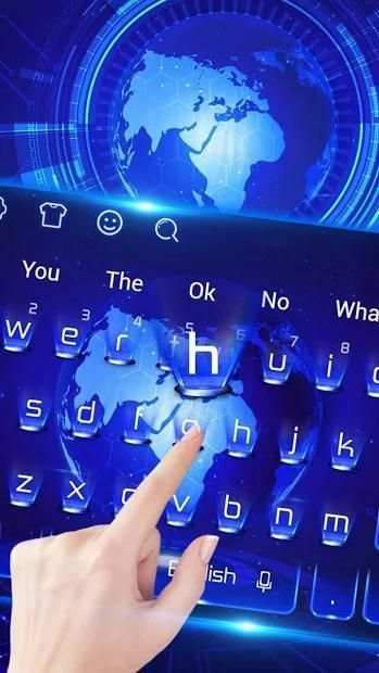 Keyboard Hologram Blue screenshot 2