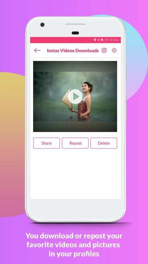 Video Downloads For Instagram Share/Re-post screenshot 1