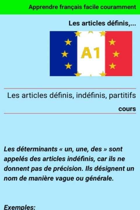 Français Facile Authentique Couramment screenshot 1