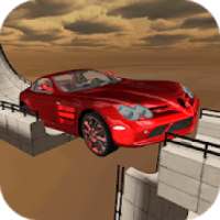 Car Driving on Extreme Stunt Track
