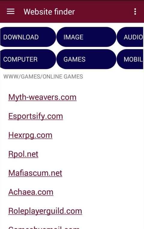 Website Finder screenshot 2