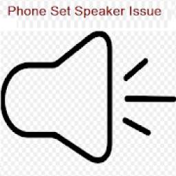 Phoneset Speaker Problem