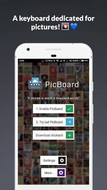 PicBoard | Image Search Keyboard | With Stickers! स्क्रीनशॉट 2