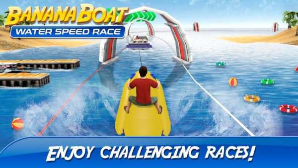 Banana Boat Water Speed Race स्क्रीनशॉट 1