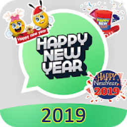 ikon New Year 2019 Stickers for WhatsApp