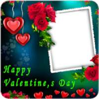 Valentine Day Photo Frame with LOVE Quotes