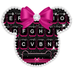 Glitter Bow Minny Keyboard Theme icon