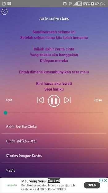 Romantic Guitar Offline MP3+Lyrics скриншот 2