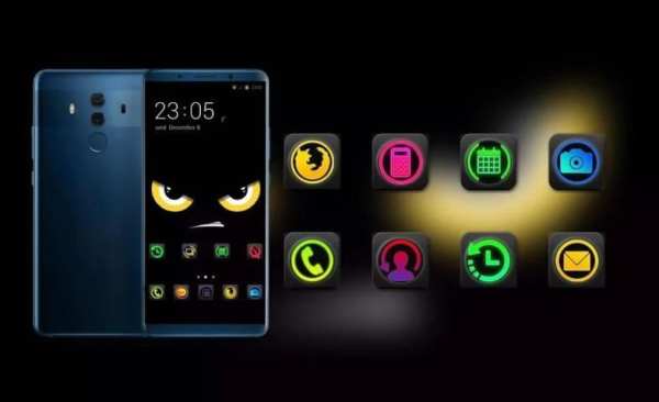 Angry face cartoon theme wallpaper स्क्रीनशॉट 1