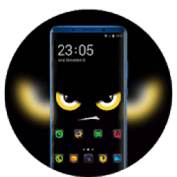 Angry face cartoon theme wallpaper icon