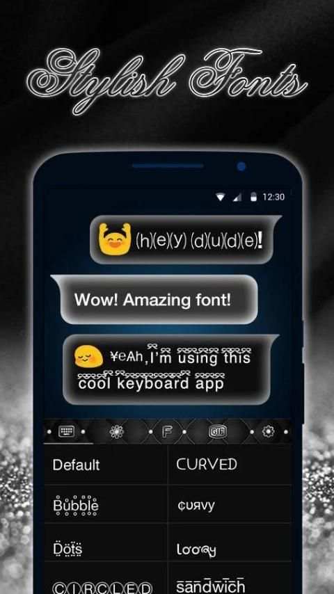 Silver Shining Keyboard Theme screenshot 3