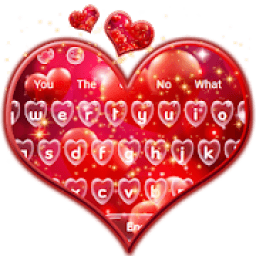 ikon Red Love Heart Keyboard Theme