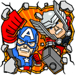 ikon Stickers for Whatsapp Sticker MARVEL mini Heroes