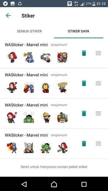 Stickers for Whatsapp Sticker MARVEL mini Heroes स्क्रीनशॉट 2