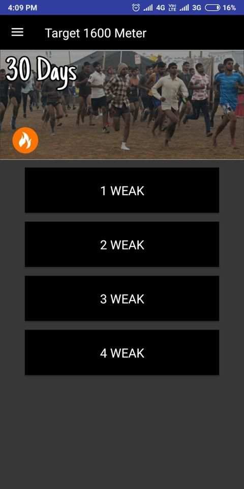 Target 1600 Meter Army Running Preparation App स्क्रीनशॉट 6