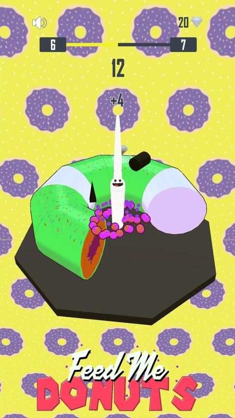 Feed Me Donuts in 3D - Ball Jump Game screenshot 1