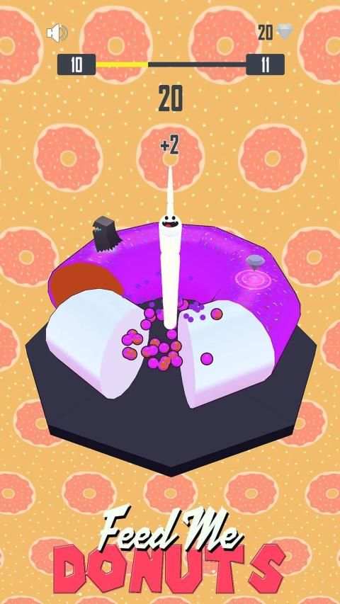 Feed Me Donuts in 3D - Ball Jump Game screenshot 2