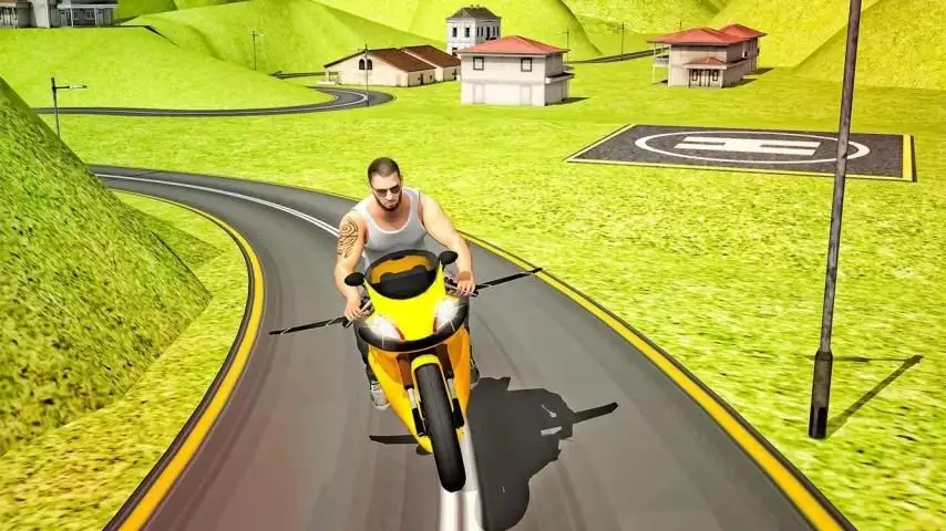 Flying Moto Racer 3d screenshot 15