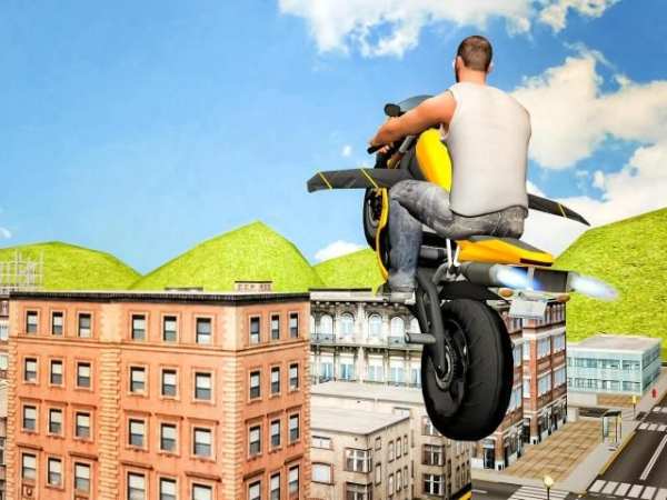 Flying Moto Racer 3d screenshot 7