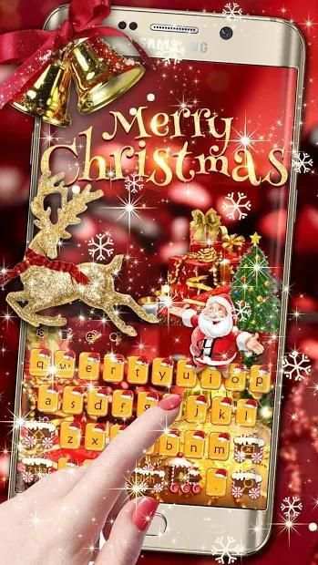 Gold Christmas Keyboard screenshot 2