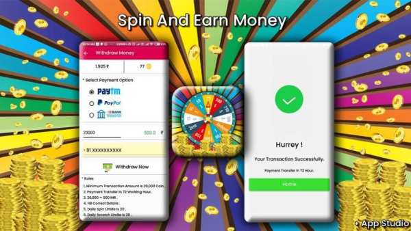 Spin and Earn : Earn Money स्क्रीनशॉट 2