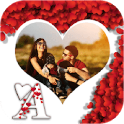 ikon Love Heart Text Photo Frames
