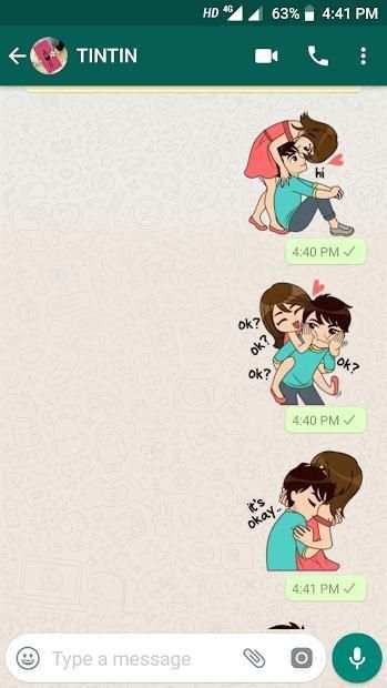 Love Sticker Packs For WhatsApp - WAStickerApps स्क्रीनशॉट 2