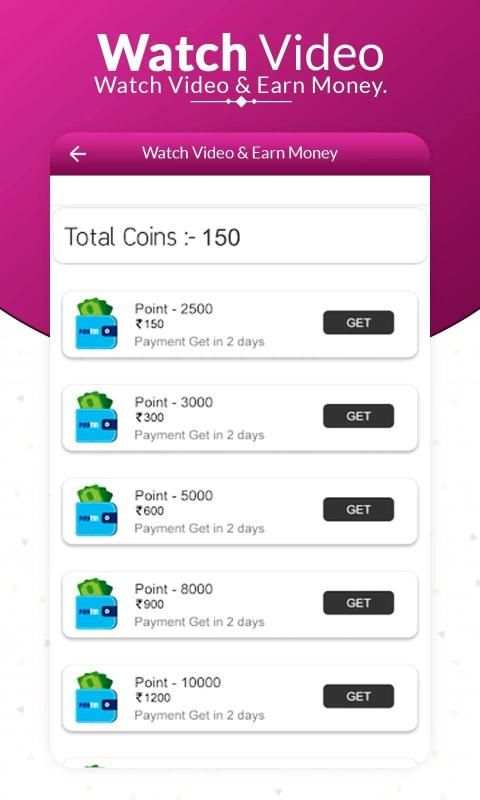 Watch & Earn Money Watching Video - VidCash स्क्रीनशॉट 7