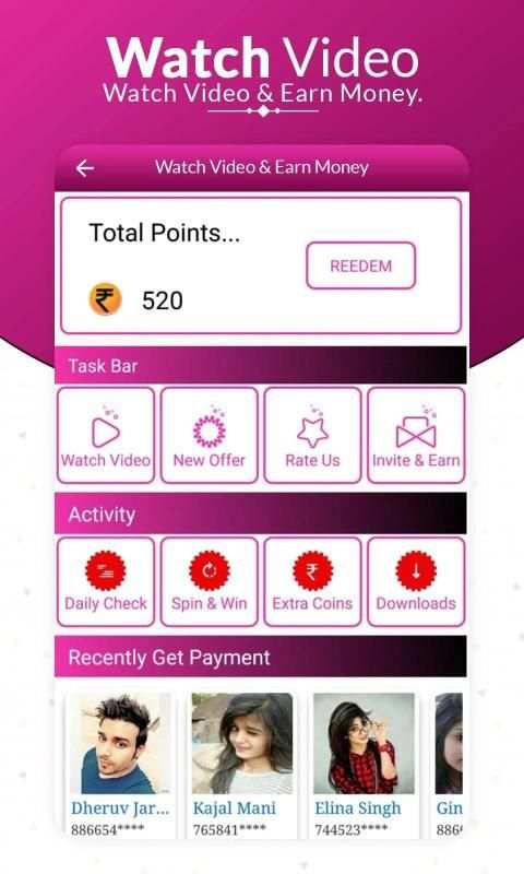 Watch & Earn Money Watching Video - VidCash स्क्रीनशॉट 8