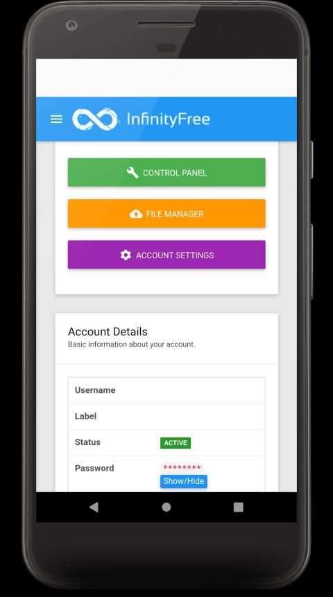 Infinity Free Hosting screenshot 4